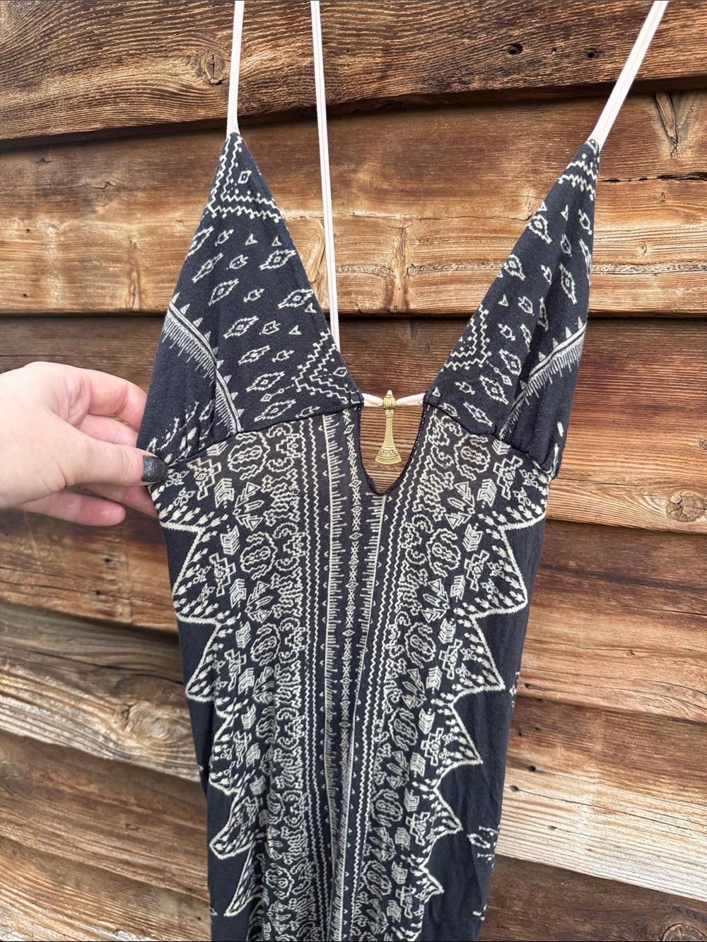 Zen Nymph lace up back dress